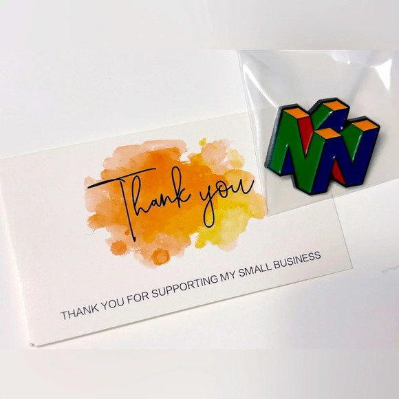 Nintendo  64 Logo Pin 💚💙💛❤️ - Picture 6 of 6